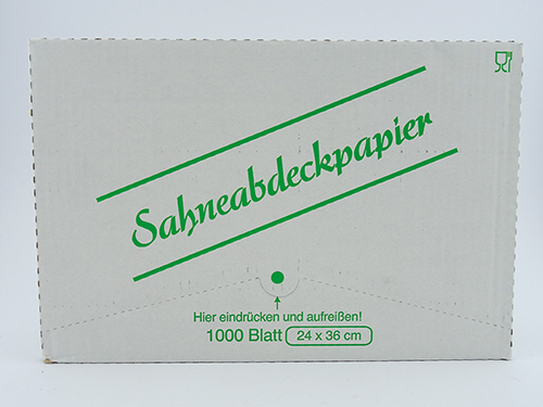Sahneabdeck-Papier