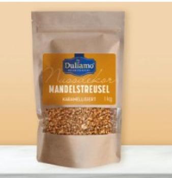 Mandelstreusel "karamelisiert"