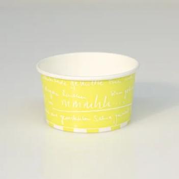 Eisbecher "mmmhh... Sorbetgelb" 150ml - 50 Stück