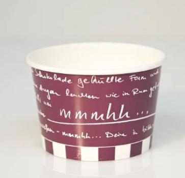 Eisbecher "mmmhh... Violett" 590ml - 50 Stück