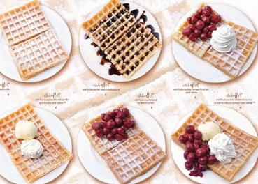 Waffel - Menükarte