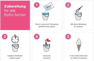 Goldene Milch Eisfix DUO