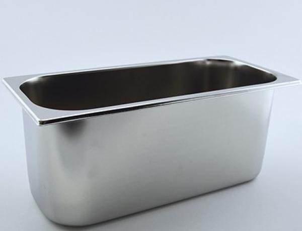 Eisschale/ Eisbehälter Edelstahl 360mm x 165mm x 150mm